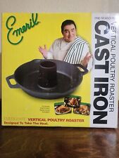 Emeril Lagasse NEW Pre-Seasoned Cast Iron Vertical Poultry Roaster picture