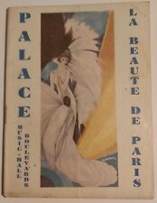 PALACE MUSIC HALL LA BEAUTY DE PARIS PROGRAM EDMONDE GUY TINA MILLER DOUMEL picture