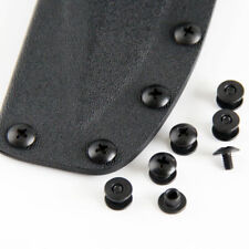 24 Pieces Black Steel Chicago Screw Set Kydex Leather Sheath Clips Screws Nuts picture
