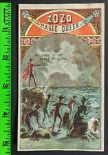 Vintage 1880's Zozo Magic Queen Wizard Witch Theater Show Trade Card picture