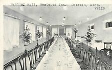 c1910 Detroit, Michigan -Banquet Hall of Westwood Inn- Postcard Company Proof picture