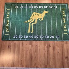 Yellow Tail Wine Football Rug Promotional Display picture