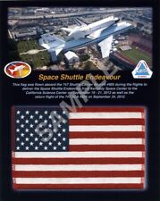FLOWN FLAG- NASA SPACE SHUTTLE CARRIER AIRCRAFT -ENDEAVOUR MUSEUM DELIVERY- SCA picture
