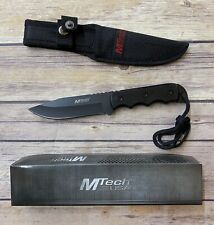 MTECH USA MT-20-35BK Fixed Black Stainless Steel Grooved Knife 8 inch Overall picture