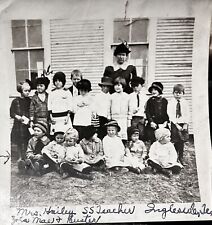 1930's Photo Ingleside Texas Sunday School Teacher with Her Class 4” X  4” picture