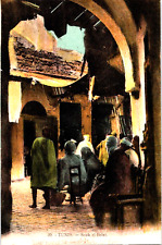 Souk el Belat Medina of Tunis Tunisia 1910s Postcard Medicinal Herbs Unused picture