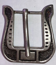 Rare Vintage ALC Sterling Silver Mexican Mexico Belt Buckle picture