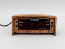 Spartus Vintage 1979 LED Digital Wood Alarm Clock Model 21-3012-400 Works picture