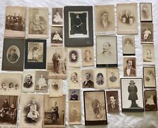 Antique Photos - Lot of 36 - 15 Large & 21 Small picture