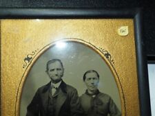 Vintage Tintype, Elderly Couple, Nicely Framed picture