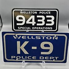 Wellston Police Dept/K-9 And Wellston Police Special Operations License Plates picture