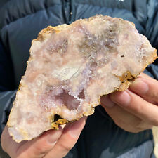 230g Natural Pink Amethyst Geode Slab quartz crystal cluster Mineral Specimen picture