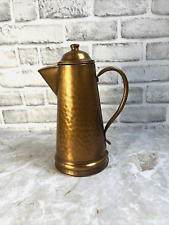 Vintage Gregorian Solid Copper Hammered Tea Coffee Pot Kettle Pitcher picture