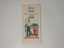 VTG Exxon NEW YORK Road Map 1977 Dual Sided North South W/ Fuel Station Marks picture