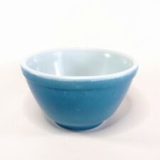 Early Vtg Pyrex Mixing Bowl Primary Blue Small Nesting TM REG - US PAT OFF picture