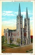 Postcard Immaculate Conception Cathedral Catholic Church Denver CO Colorado K288 picture