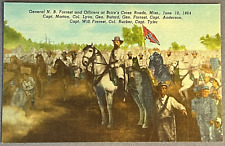 Gen. Nathan Bedford Forrest & Officers, Brice's Cross Roads Mississippi, 1864 PC picture