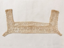 Antique Victorian Handmade Crochet Ecru Pinwheel Pattern Open Yoke Women Sz XL picture