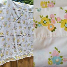 Vintage JC Penney FASHION MANOR Twin Sheet Floral picture