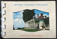 Mount Vernon - 10 Color Prints by Walter H Miller Miniature Photo Card Book RARE picture