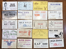 Vintage Lot of 100+ QSL SQL Cards Postcards Ham Tube Radio Mixed Lot 1960's 1A picture