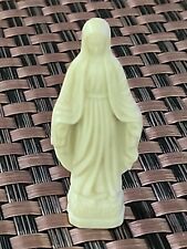 Vintage Celluloid Plastic Virgin Mary Madonna Figurine Statue 2” Mid Century picture