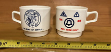 2 (TWO) Vintage 70s Bell Telephone System 1876-1976 Coffee Cups Let Freedom Ring picture