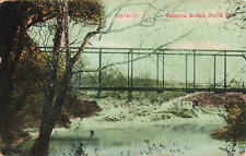 Postcard Paris Missouri Palmyra Bridge B2974C10 Postmarked 1913 picture