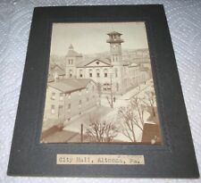Photo-City Hall, Altoona, Pa.Pennsylvania Clock Tower Street Scene picture