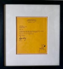 RARE SCHULZ on unique LETTERHEAD - Thank you note signed w/ nickname 'Sparky' picture