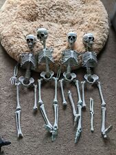 Hanging skeleton jointed vintage set for prop as is picture