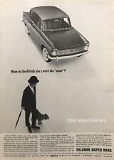 1962 Hillman Super Minx PRINT AD When Do British Use The Word Super? PROMO Vtg picture