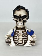 2007 Summit Collection SUPER HERO MAN Skeleton Skull Bust Resin Figure picture