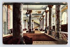 Postcard California San Francisco CA Hotel Fairmont Foyer Lobby 1908 Posted picture