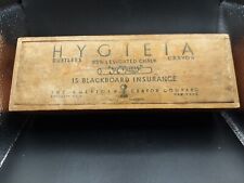 Vintage Hygieia Chalk Crayon Wood Box w/Hinged Top picture