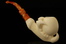srv - Deluxe Eagle's Claw Block Meerschaum Pipe with fitted case 15182 picture