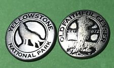 Yellowstone National Park Wolf/Old Faithful Token picture