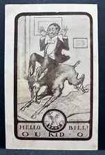 Postcard BPOE Hello Bill O-U-KID -O 1911 picture