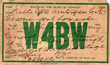 W4BW QSL Card--Macon, Georgia--1934 picture