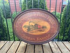 Atchison & Pike’s Peak Railroad Wooden Sign Topeka Kansas picture
