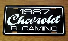 1987 Chevrolet EL CAMINO license plate car  tag 87 Chevy Super Sport pickup car picture
