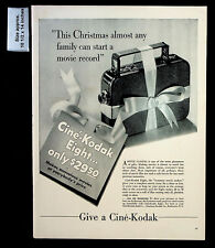 1939 Cine-Kodak Eight Movie Camera Christmas Projection Vintage Print Ad 32144 picture