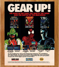 Sega Spiderman Terminator Wrestlemania Gear Video Game Print Ads Poster Art 1993 picture