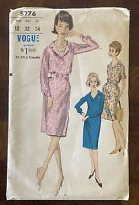 Vintage ORIGINAL 1960s VOGUE Dress Sewing Pattern Vogue 5776 picture