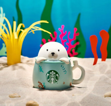 STARBUCKS PHILIPPINES WORLD OCEAN BABY SEAL CUP MUG, VERY RARE, SHIPS FROM USA picture