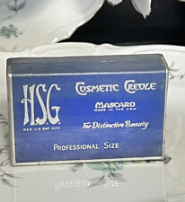 VINTAGE H.S.G. HENRI S. GOMPES COSMETIC CREOLE CAKE MASCARA NEW BLUE picture