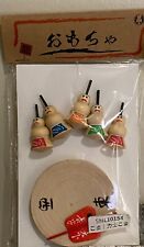 Sumo wrestlers Kokeshi Doll Mini Spinning Top decoration crafts wooden toy Japan picture