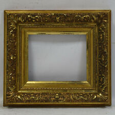 Ca. 1850-1900 antique wooden frame original gilding 11.6 x 9,4 in inside picture