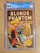 Blonde Phantom #14 CGC 4.5 Timely Comics 1945 Frankenstein Torture Rack Cover picture