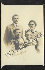 Vintage Photo - Will, Carrie, Frances and Ruth Jacobs - 1900s New York Genealogy picture